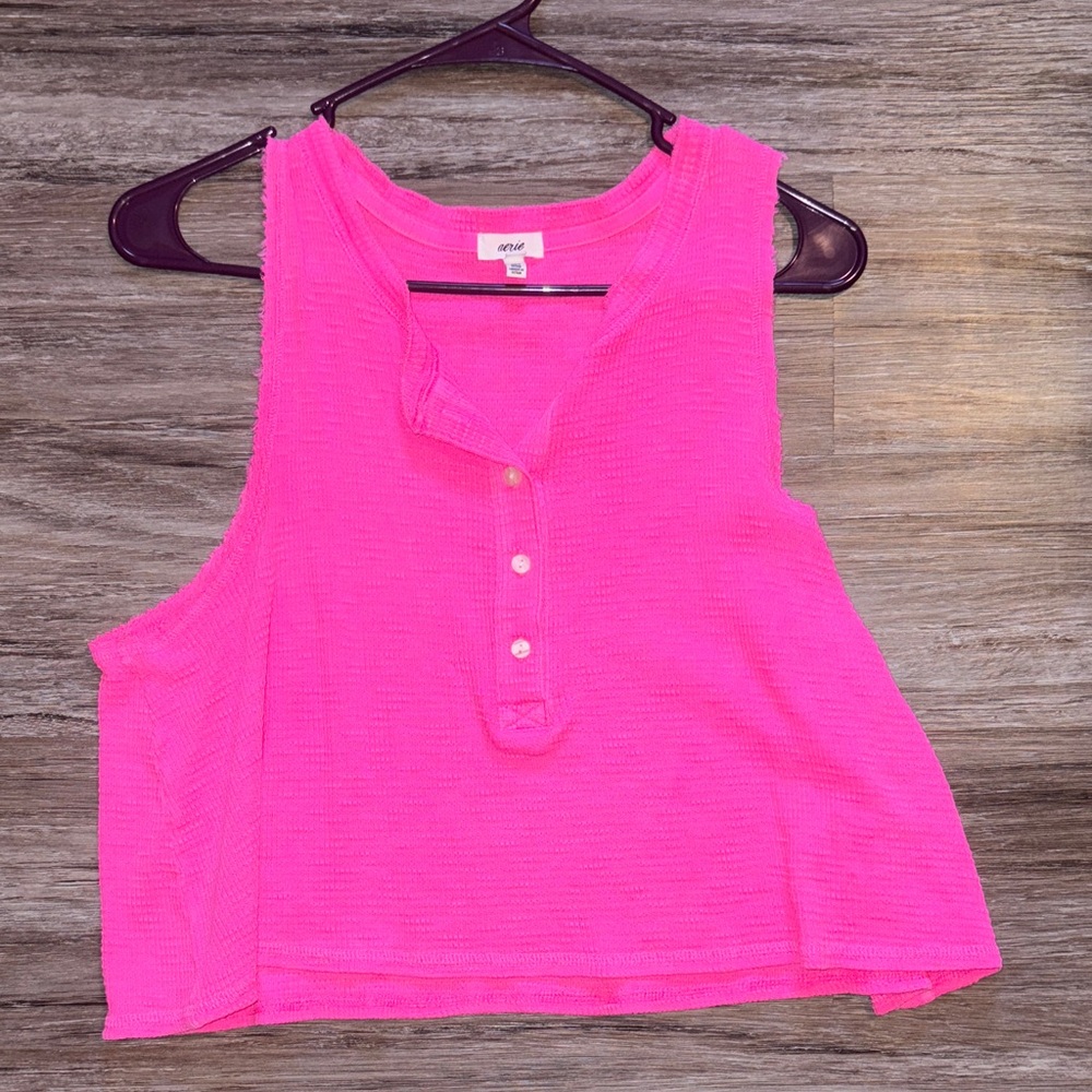 Aerie Bright Pink Tank Top
